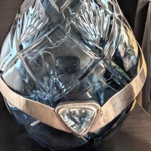 American Modernist circa, 1940 to 1960's  Silver Trillion cut Aquamarine Choker!